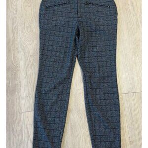 SIMPLY VERA Wang Skinny Women's Pants Plaid Work Cropped Slacks Size M